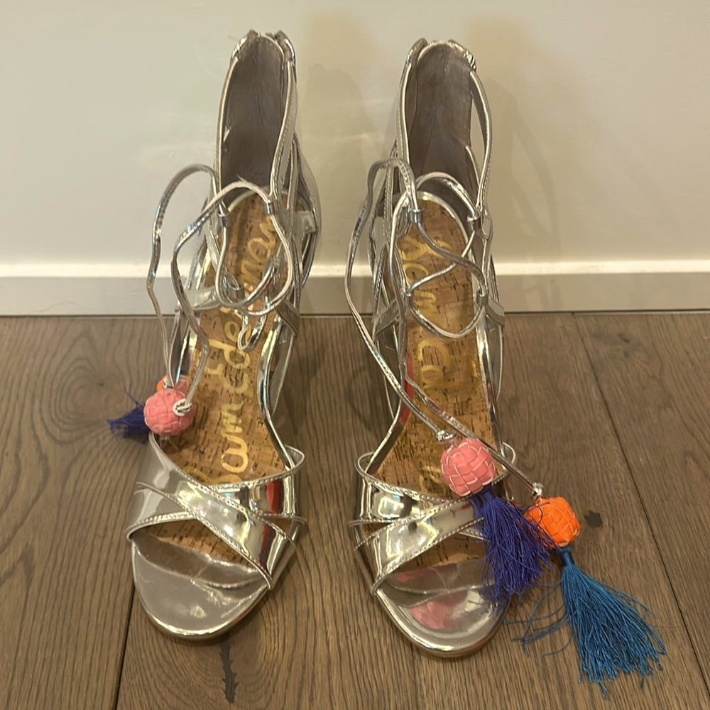 Sam Edelman silver sandals